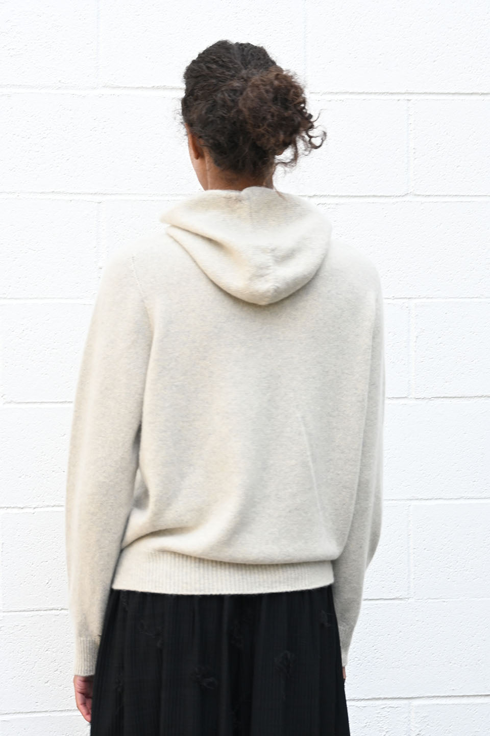 Cashmere Hoodie Light Grey
