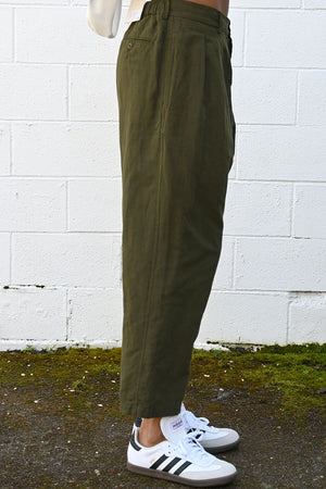 Wide Trousers Olive