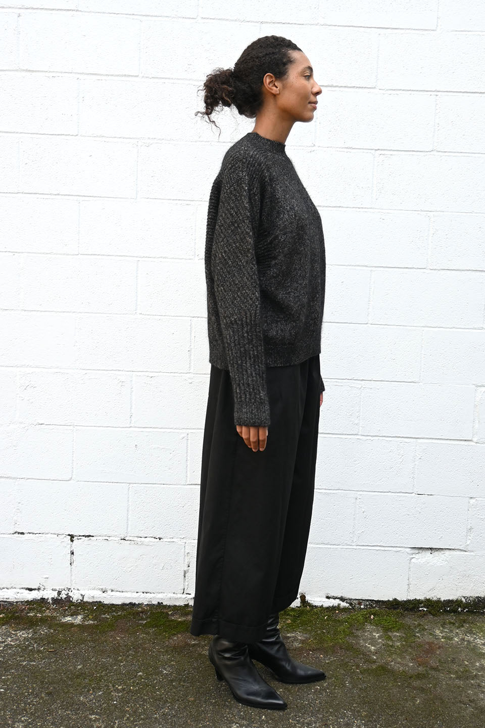 Wool Flame Knit Pullover