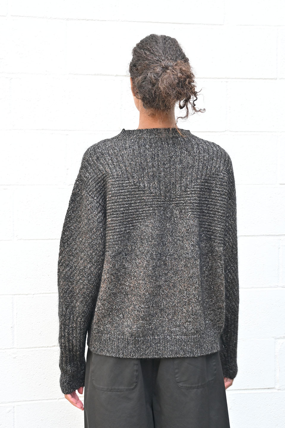 Wool Flame Knit Pullover