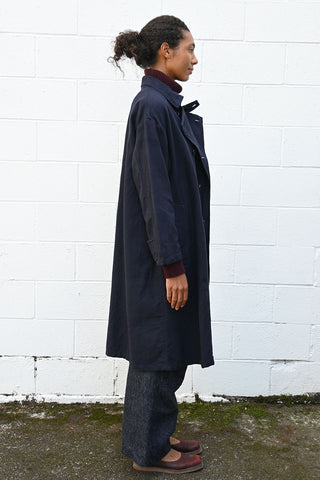 Navy Double Breasted Coat