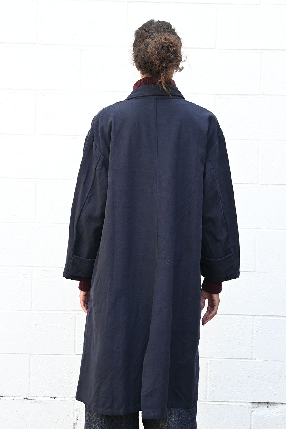 Navy Double Breasted Coat