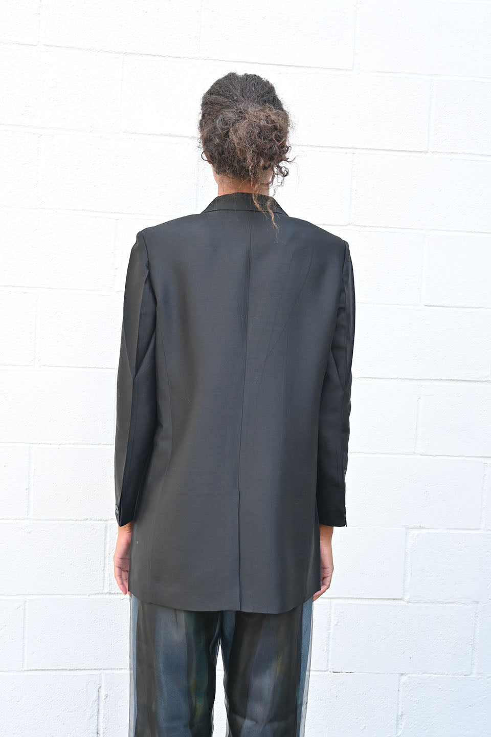 Silk Wool Flat Jacket