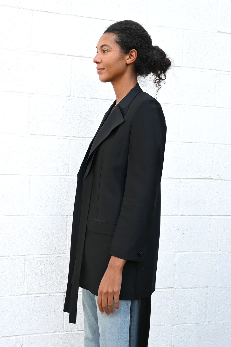 Silk Wool Flat Jacket