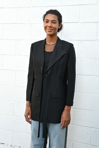 Silk Wool Flat Jacket