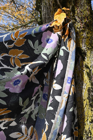 Floral Scarf Black