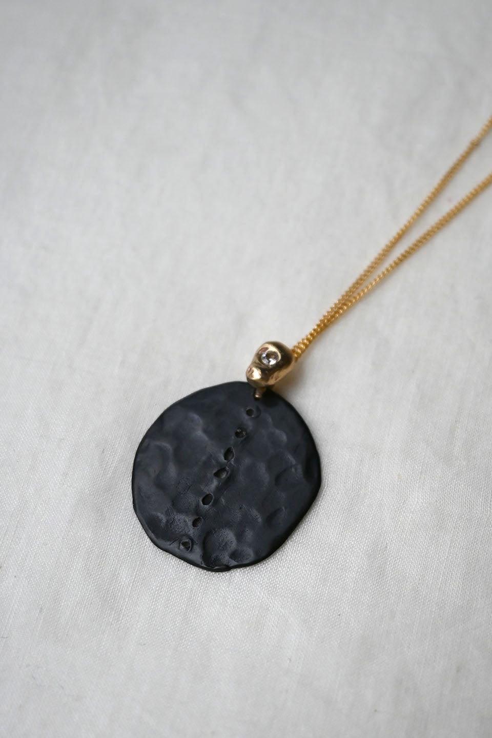 Black Orbit Bronze Necklace