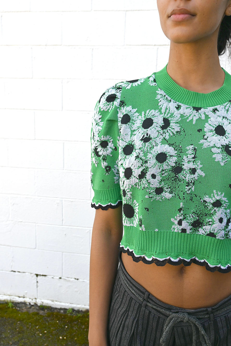 Puffed Sleeve Floral Top