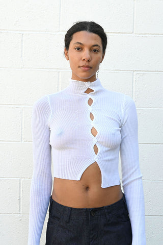 Miri Top Black White