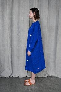 Lapis Linen Dress