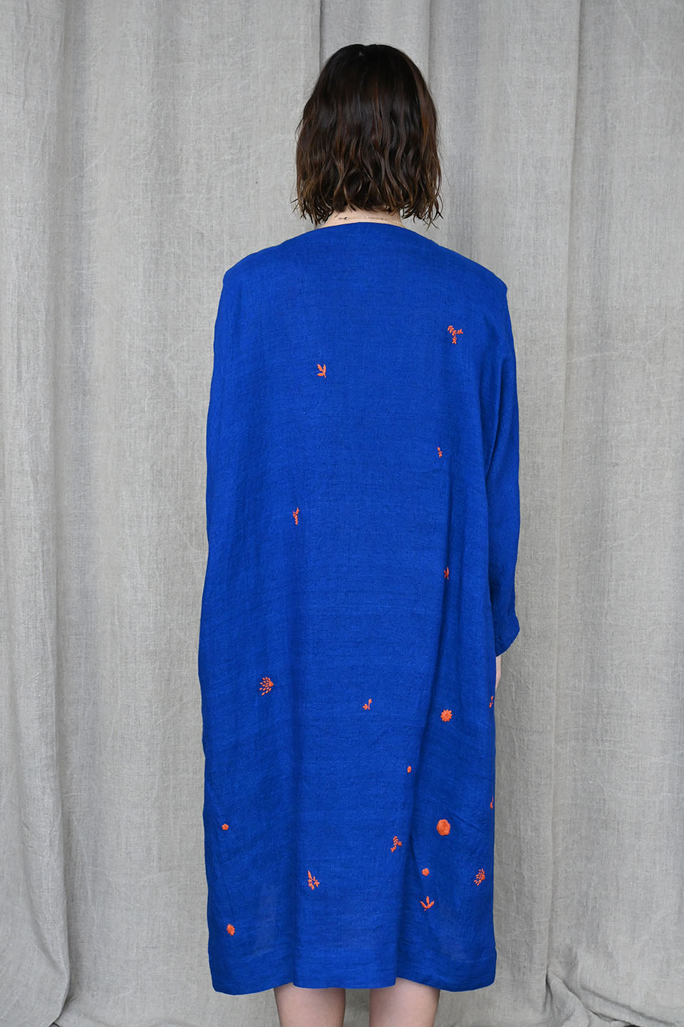 Lapis Linen Dress