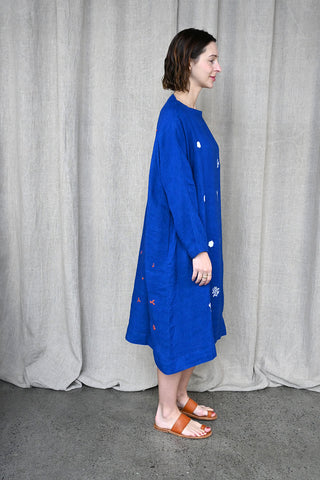 Lapis Linen Dress