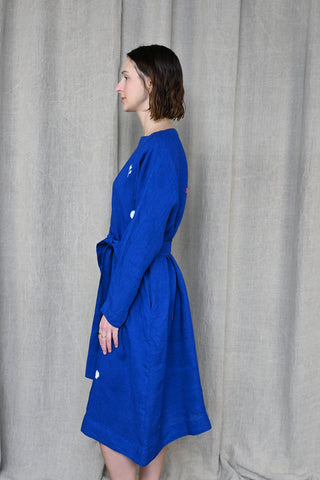 Lapis Linen Dress