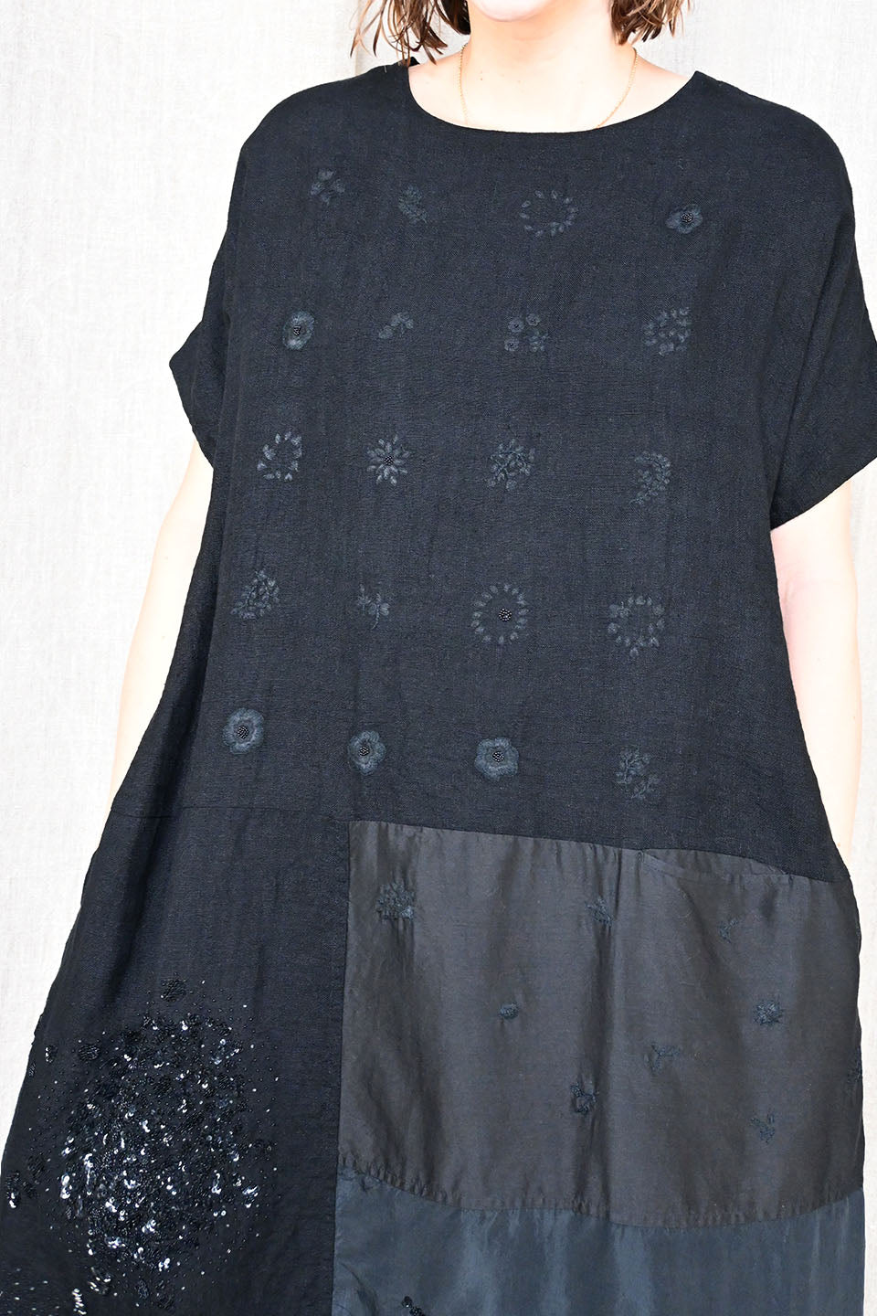 Black Embroidered Dress