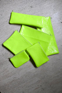 Zipper Pouches (Various Sizes) Flo Lime