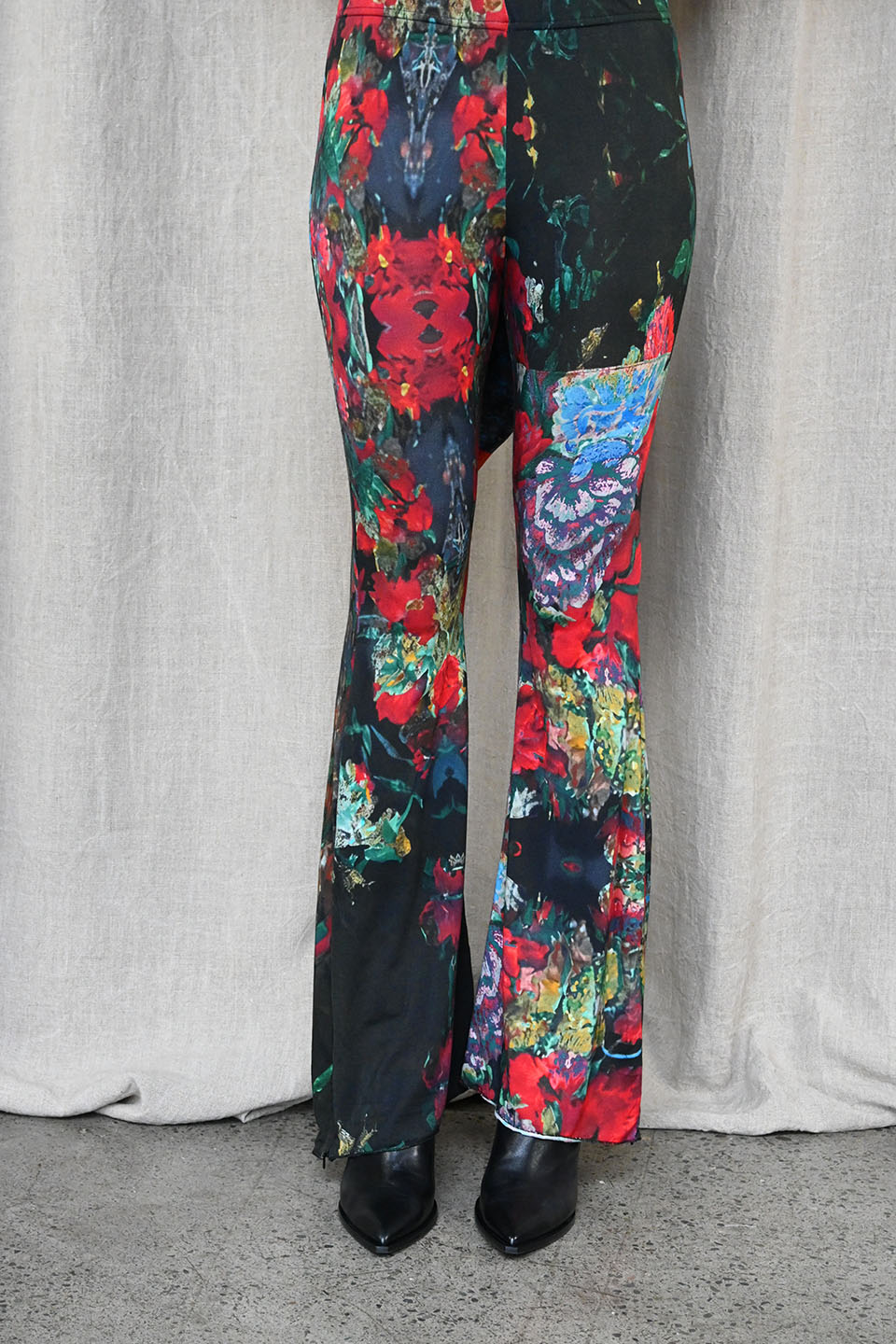 Print Zip Flare Leggings