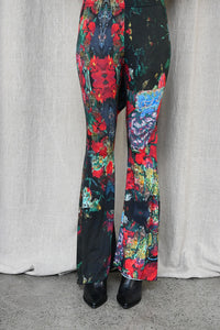 Print Zip Flare Leggings
