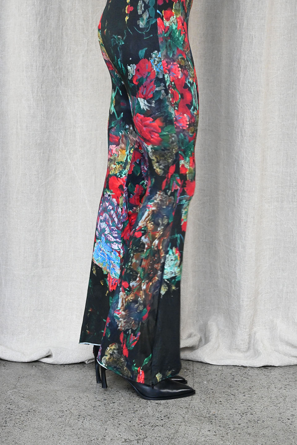 Print Zip Flare Leggings