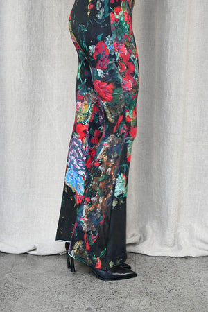 Print Zip Flare Leggings