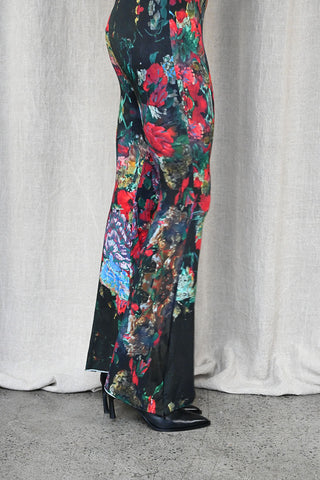 Print Zip Flare Leggings