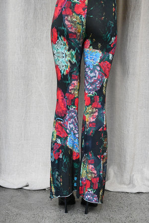 Print Zip Flare Leggings