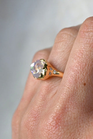 Sirius Opal and Diamond Ring