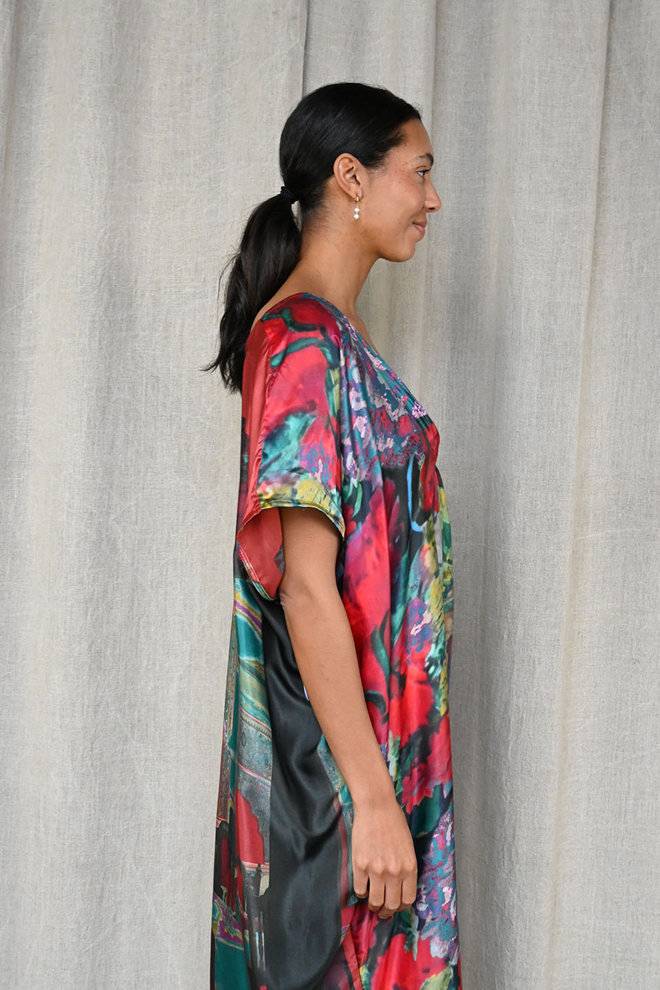 Print Silk Dress