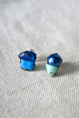 Tiny Blue Studs