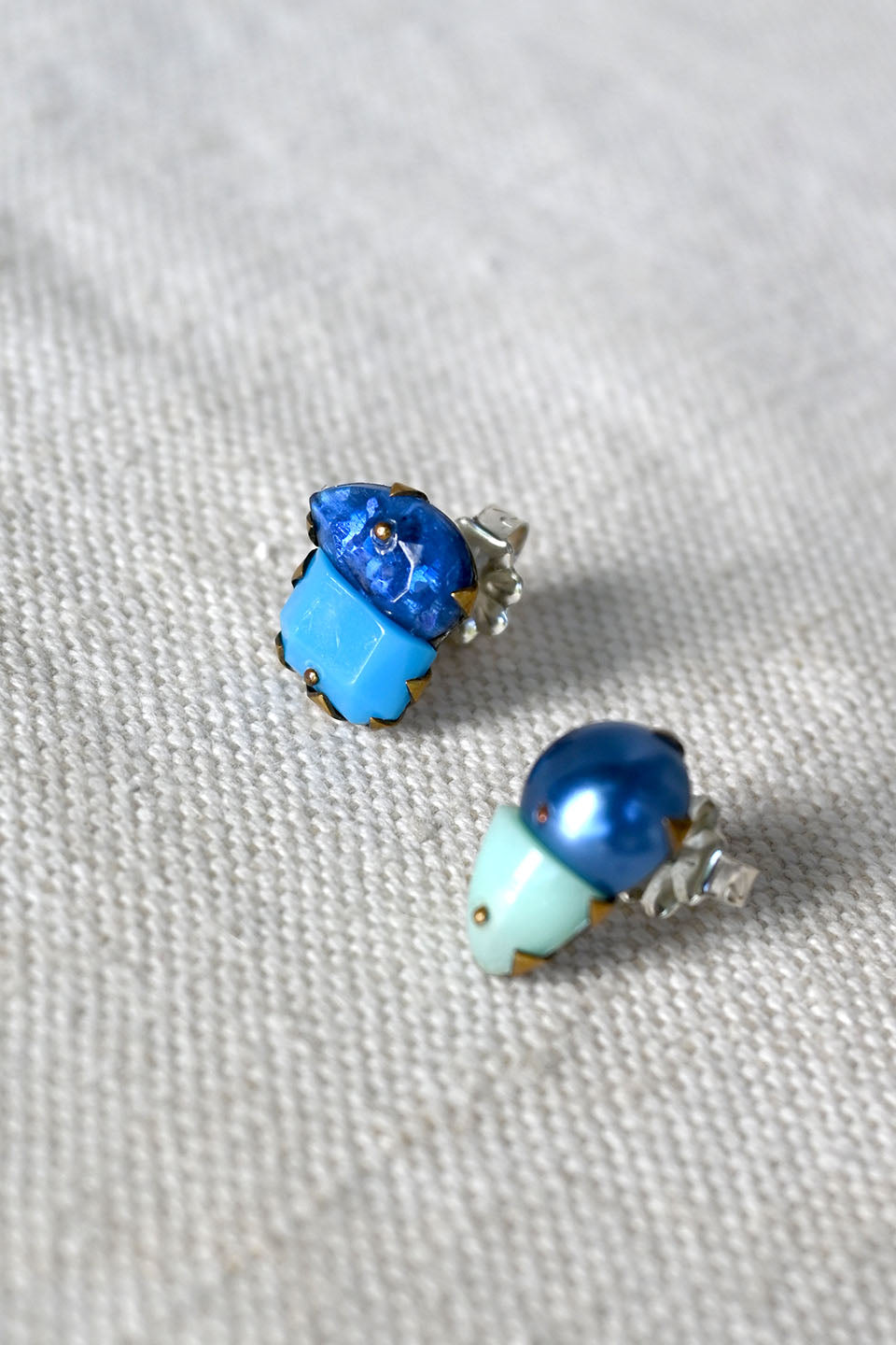 Tiny Blue Studs