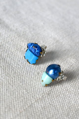 Tiny Blue Studs