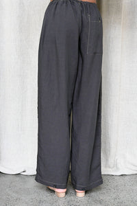 Drawstring Sol Snowpants in Ebony