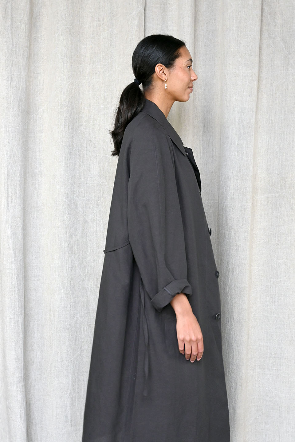 Cat Coat in Ebony