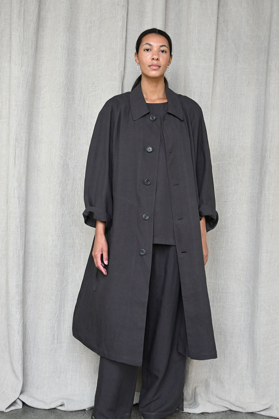 Cat Coat in Ebony