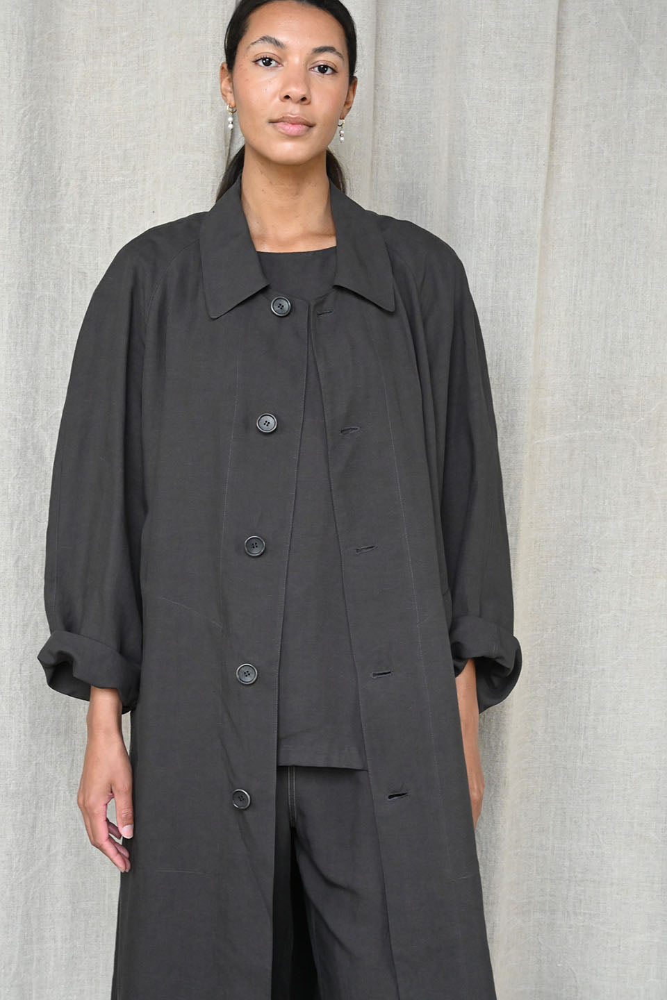 Cat Coat in Ebony
