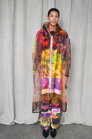 Print Rain Coat