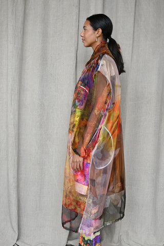 Print Rain Coat