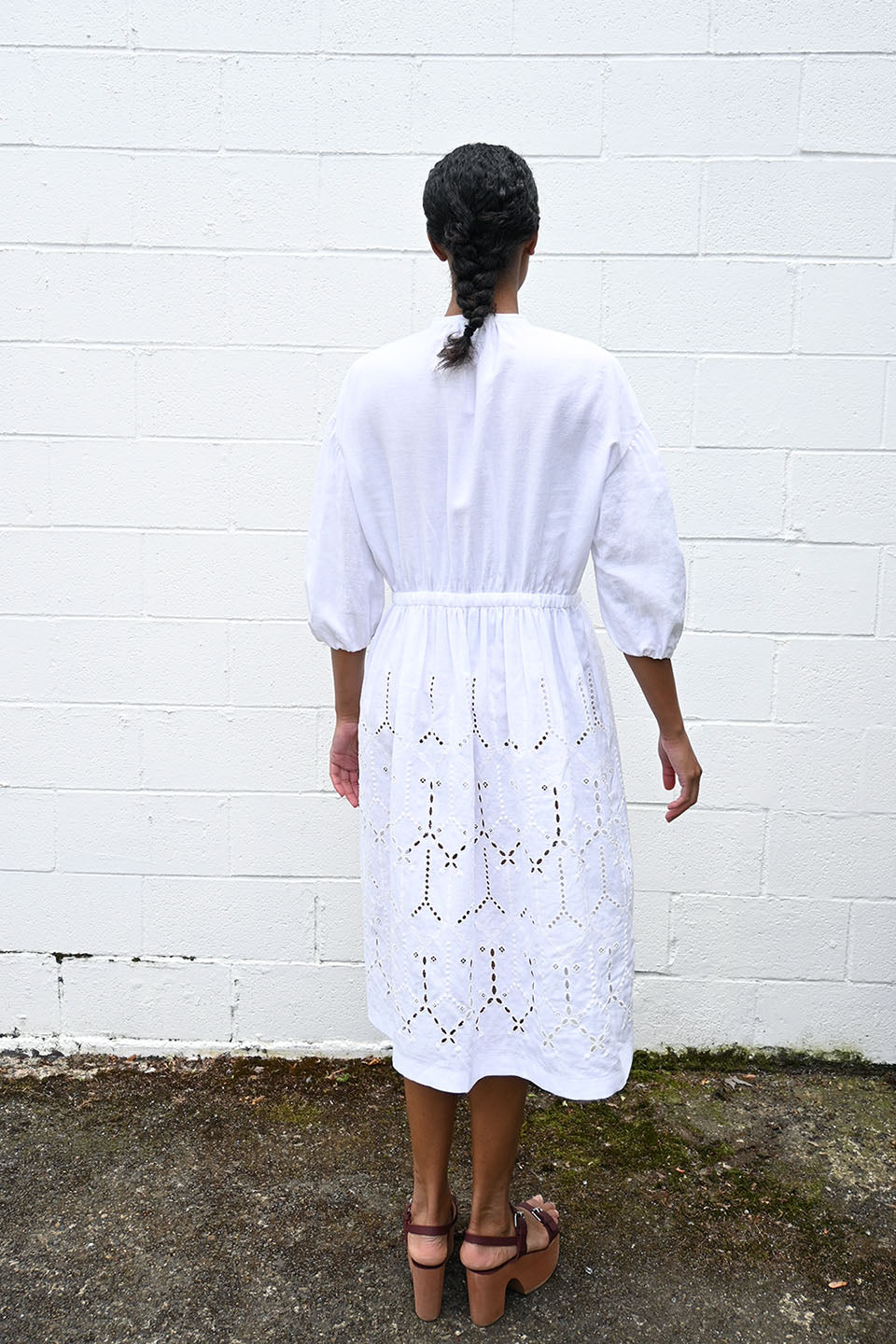 White Sound Drop Dress