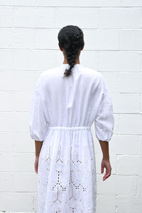 White Sound Drop Dress