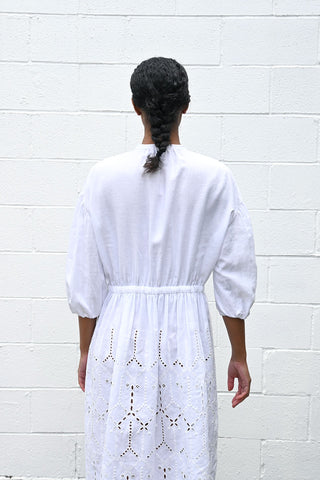 White Sound Drop Dress