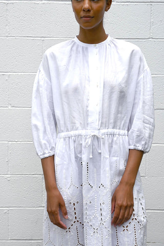 White Sound Drop Dress