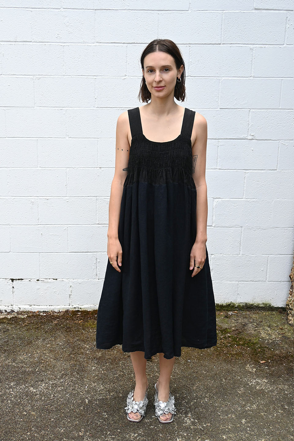 Gathered Tank Dress