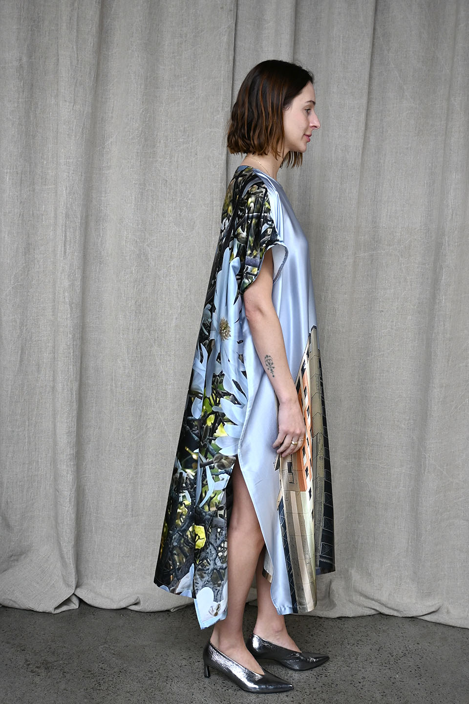 Print Silk Dress
