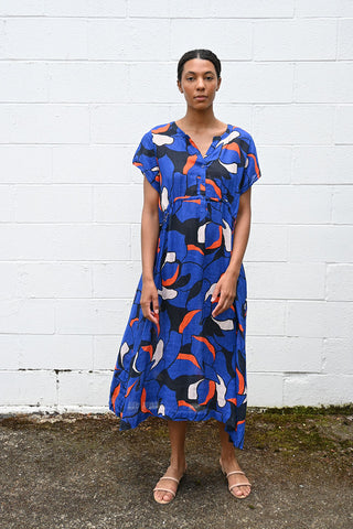 Print Linen Dress