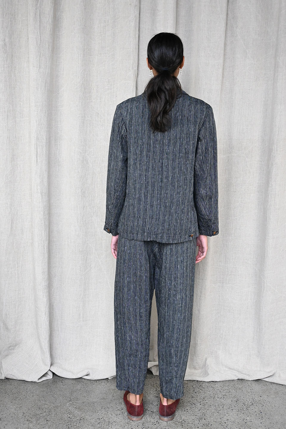 Linen Striped Pants
