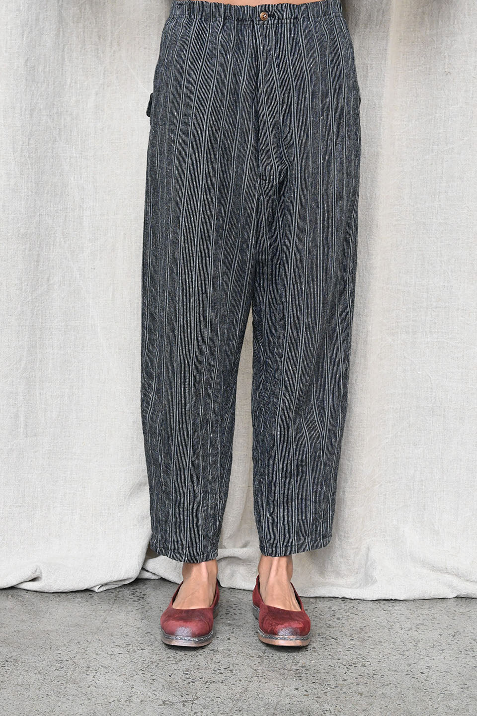 Linen Striped Pants