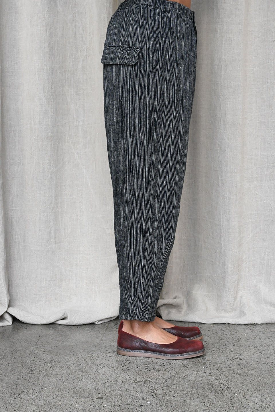 Linen Striped Pants
