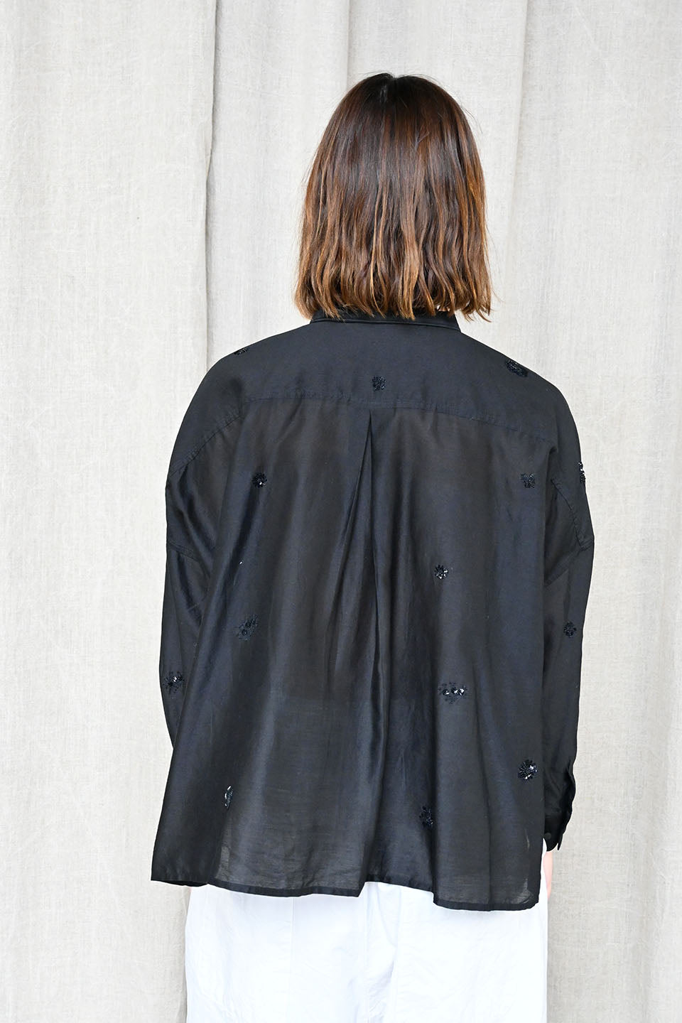 Embroidered Black Purana Blouse