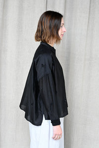 Embroidered Black Purana Blouse