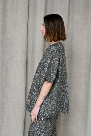 Friedrich Top Charcoal Floral