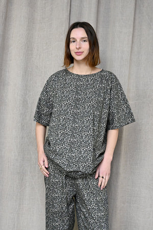 Friedrich Top Charcoal Floral